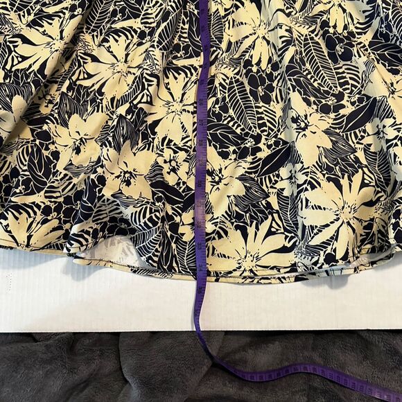 Aryeh Women's Floral Halter Flare Dress Knee Length Multicolor Cotton Zip - Picture 6 of 9